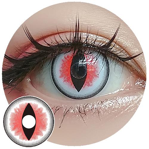 Sweety Crazy Sexy Cat Eye Red (1 lens/pack)-Crazy Contacts-UNIQSO Canada