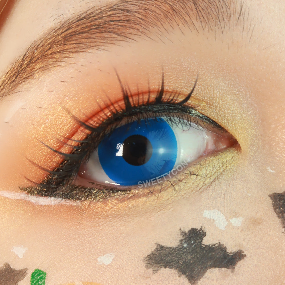 Sweety Crazy UV Glow Blue (1 lens/pack)-UV Contacts-UNIQSO Canada