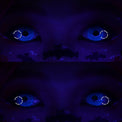 Sweety Crazy UV Glow Blue (1 lens/pack)-UV Contacts-UNIQSO Canada