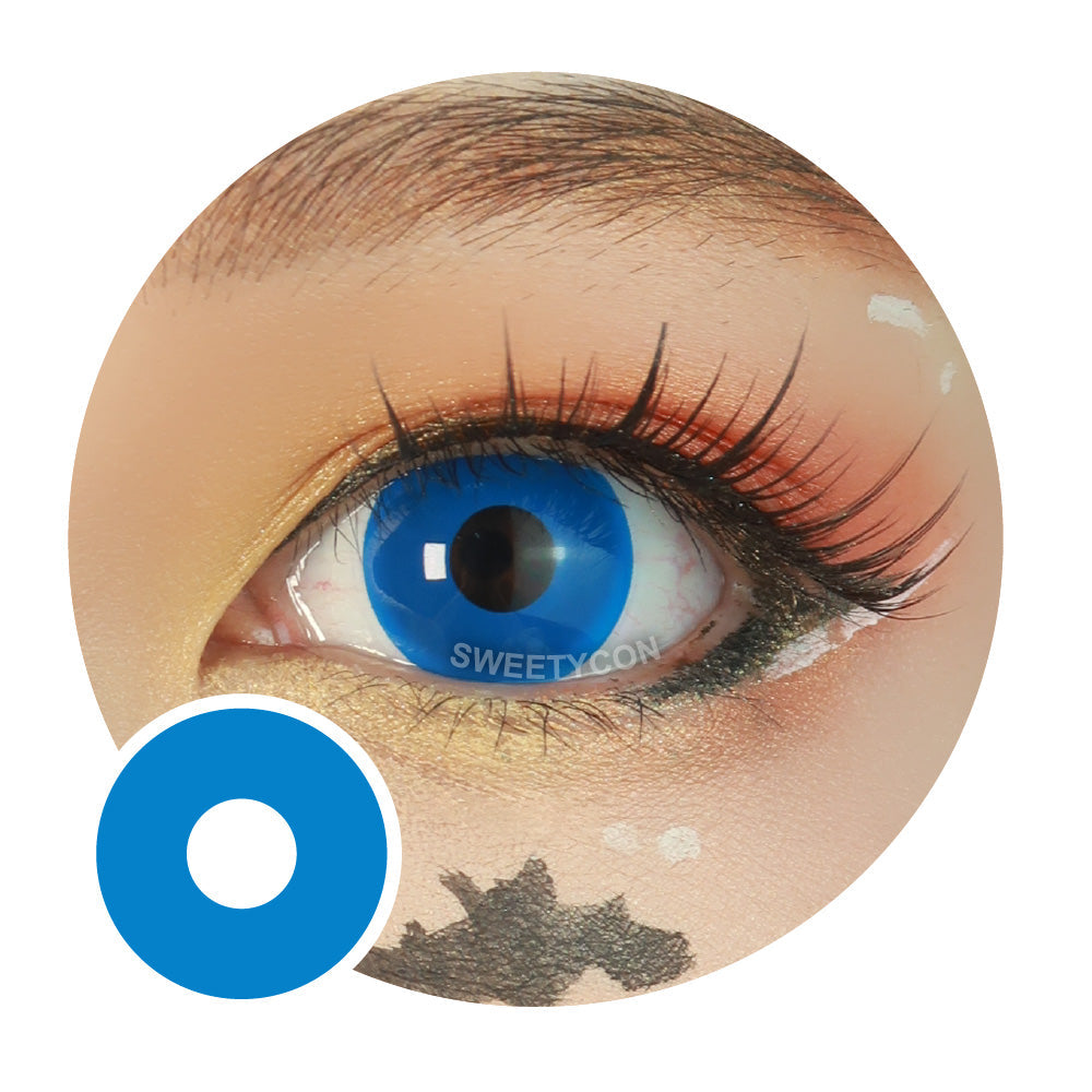 Sweety Crazy UV Glow Blue (1 lens/pack)-UV Contacts-UNIQSO Canada