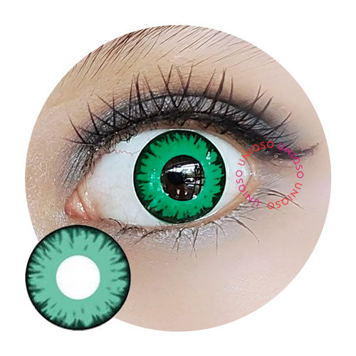 Sweety Crazy Vampire Green (1 lens/pack)-Crazy Contacts-UNIQSO Canada