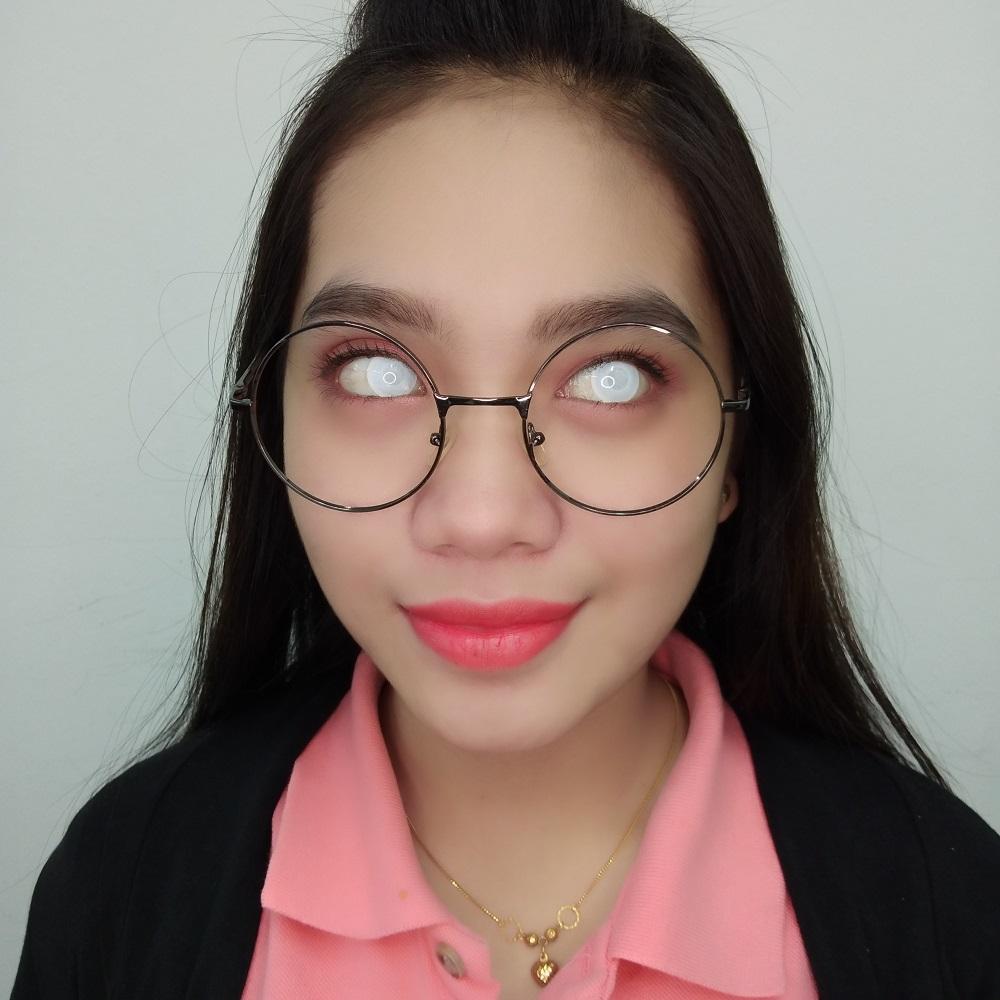 Sweety Crazy White Blind Mesh / Storm White (1 lens/pack)-Crazy Contacts-UNIQSO Canada
