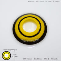 Sweety Crazy Yellow Rings V3 (1 lens/pack)-Crazy Contacts-UNIQSO Canada