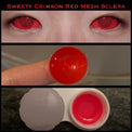 Sweety Crimson Red Mesh Sclera Contacts (1 lens/pack)-Sclera Contacts-UNIQSO Canada