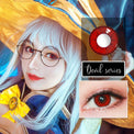 Sweety Devil Red (1 lens/pack)-Colored Contacts-UNIQSO Canada
