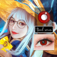 Sweety Devil Red (1 lens/pack)-Colored Contacts-UNIQSO Canada