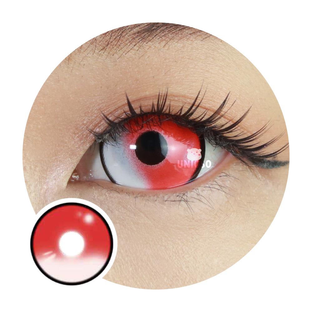 Sweety Mini Sclera Cloud Rim Red (1 lens/pack)-Mini Sclera Contacts-UNIQSO Canada