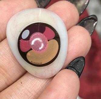 Sweety Momo Heart (1 lens/pack)-Colored Contacts-UNIQSO