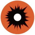 Sweety Orange Black Sclera Contacts (1 lens/pack)-Sclera Contacts-UNIQSO Canada