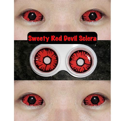 Sweety Red Sclera Contacts Devil Sclera (1 lens/pack)-Sclera Contacts-UNIQSO Canada