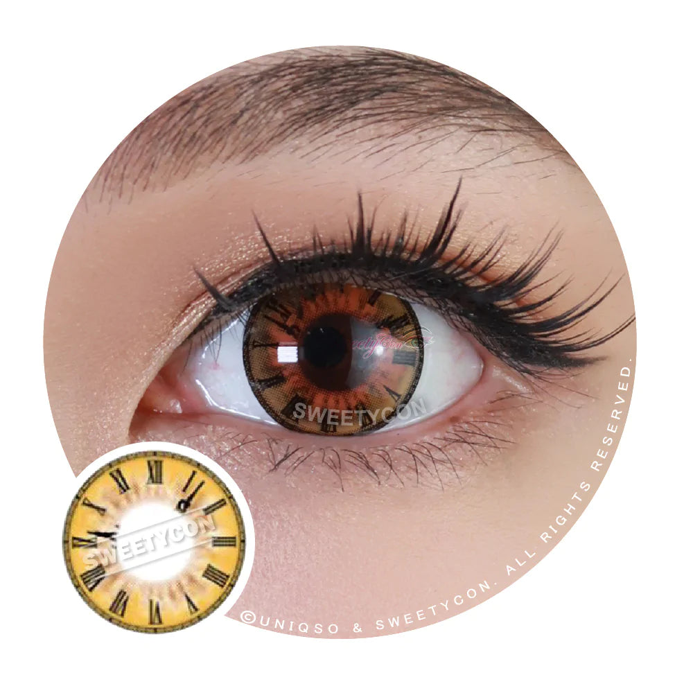 Sweety Roman Clock - With Prescription (1 lens/pack)-Colored Contacts-UNIQSO Canada