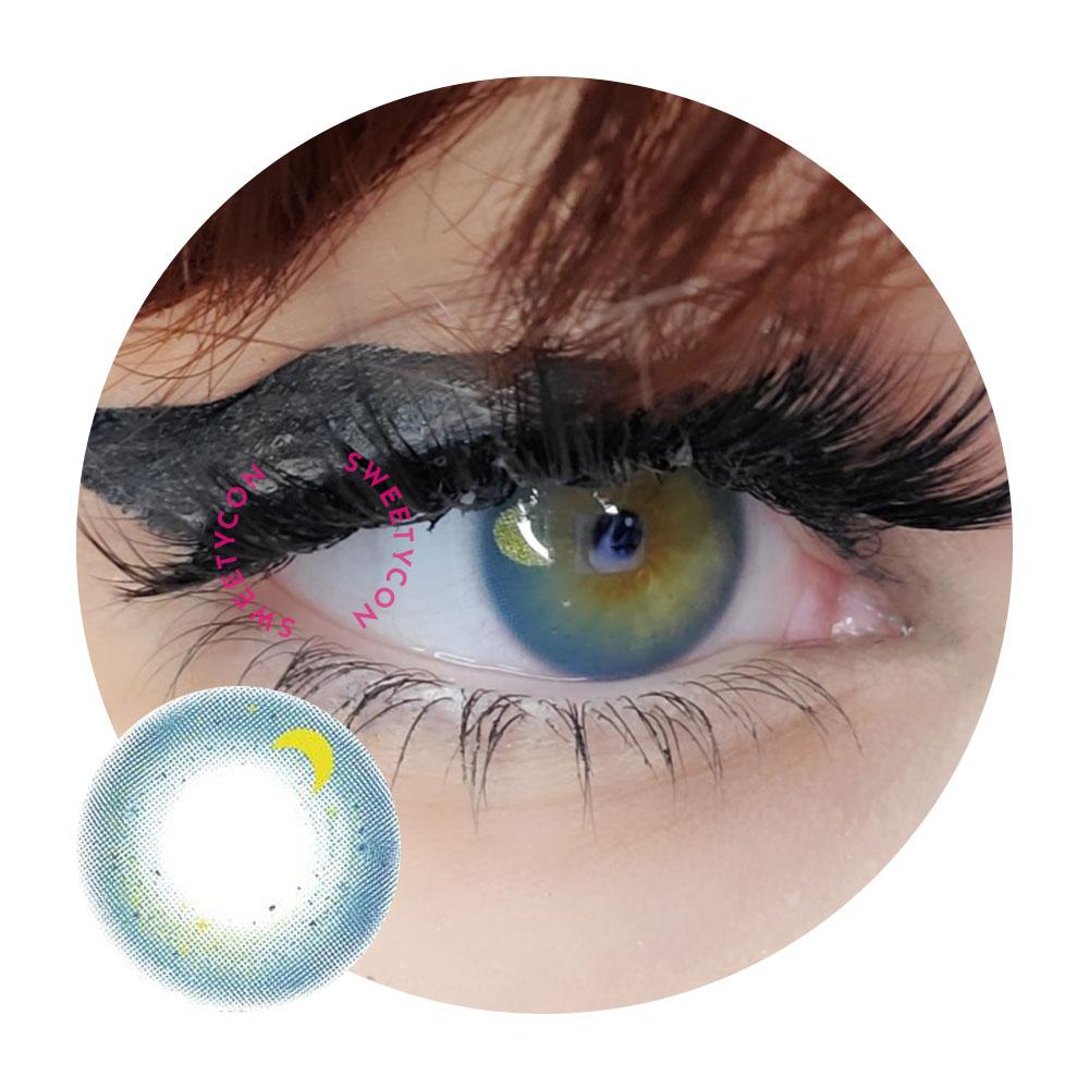Sweety Starry Blue (1 lens/pack)-Colored Contacts-UNIQSO