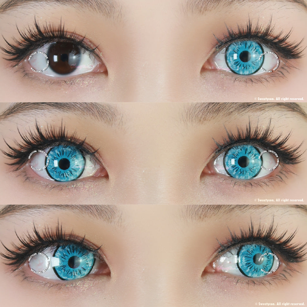 Sweety UV Glow Anime Satoru (1 lens/pack)-UV Contacts-UNIQSO Canada
