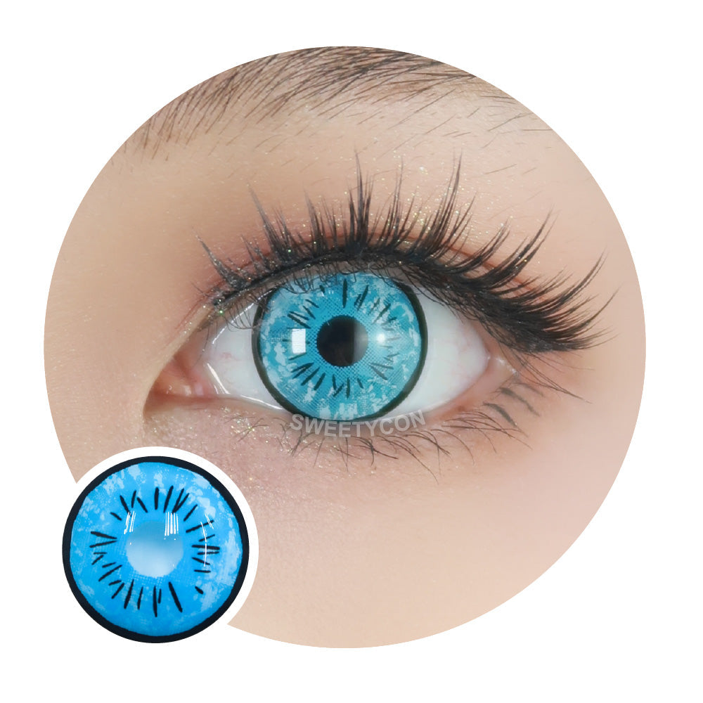 Sweety UV Glow Anime Satoru (1 lens/pack)-UV Contacts-UNIQSO Canada