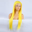 Tempting Yellow Front Lace Long Bangs-Lace Front Wig-UNIQSO Canada