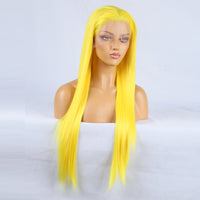 Tempting Yellow Front Lace Long Bangs-Lace Front Wig-UNIQSO Canada