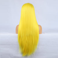 Tempting Yellow Front Lace Long Bangs-Lace Front Wig-UNIQSO Canada