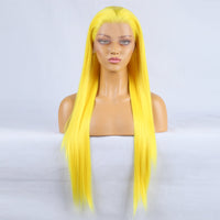 Tempting Yellow Front Lace Long Bangs-Lace Front Wig-UNIQSO Canada