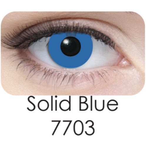 Coscon Crazy with Power - Solid Blue (1 lens/pack)-Crazy Contacts-UNIQSO