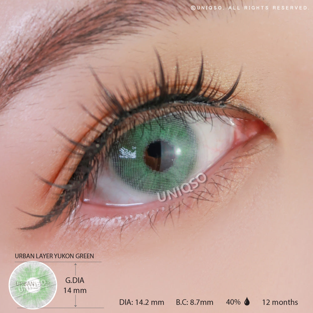 Urban Layer Yukon Green (1 lens/pack)-Colored Contacts-UNIQSO Canada