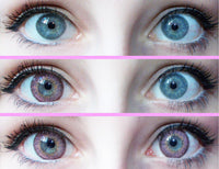 Western Eyes Puffy 3 Tones Pink (1 lens/pack)-Colored Contacts-UNIQSO Canada