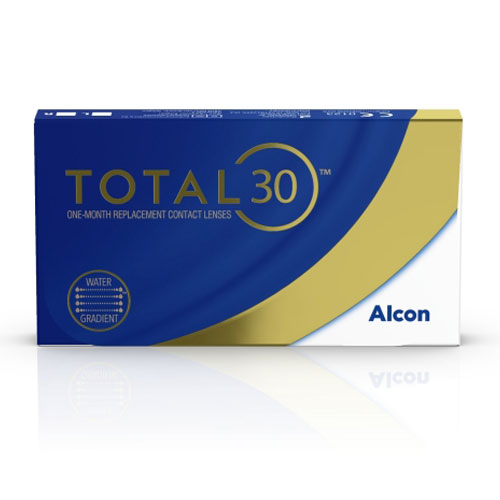 Alcon Total 30 Monthly (3 lenses/pack)-Clear Contacts-UNIQSO
