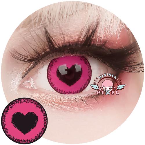 Anime Yandere Pink by KleinerPixel (1 lens/pack)-Colored Contacts-UNIQSO