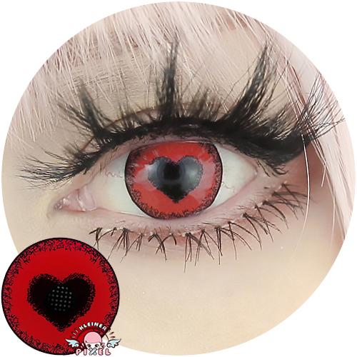 Anime Yandere Red by KleinerPixel (1 lens/pack)-Colored Contacts-UNIQSO