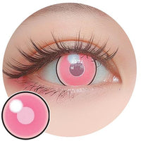 Sweety Anime Cloud Rim Pink - Demon Slayer - Nezuko Kamado (1 lens/pack)-Colored Contacts-UNIQSO