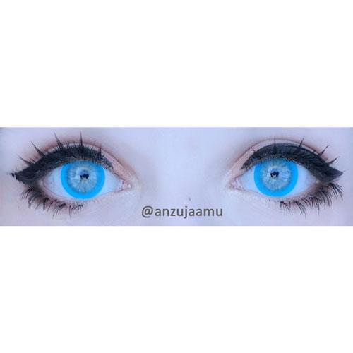 Western Eyes Bubble Blue (1 lens/pack)-Colored Contacts-UNIQSO