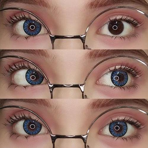 Sweety Colors Of The Wind No 30 Ice Flower (1 lens/pack)-Colored Contacts-UNIQSO