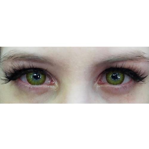 Coscon Crazy with Power - Electro Yellow (1 lens/pack)-Crazy Contacts-UNIQSO