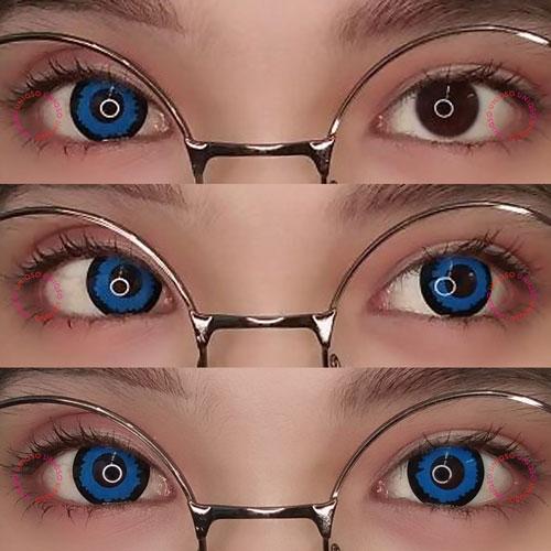 Sweety Crazy Blue Elf (1 lens/pack)-Crazy Contacts-UNIQSO