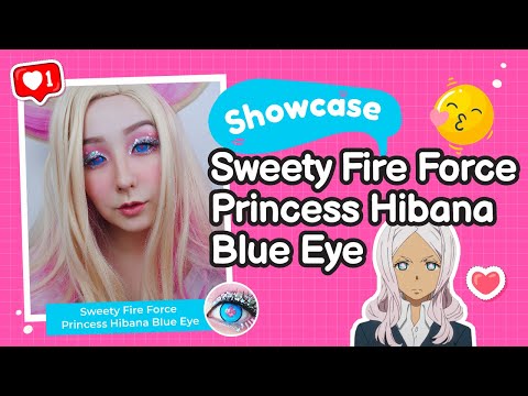 Sweety Fire Force Princess Hibana Blue Eye (1 lens/pack)