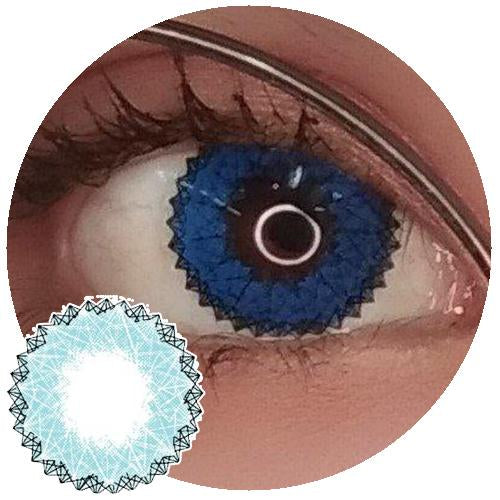 Sweety Lucky Girl Blue (1 lens/pack)-Colored Contacts-UNIQSO
