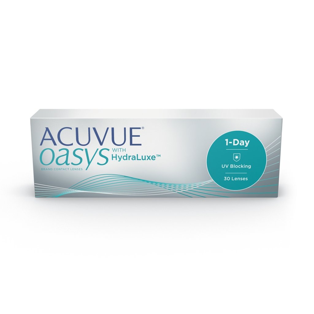 1-Day Acuvue Oasys with Hydraluxe (30 lenses/pack)-Clear Contacts-UNIQSO