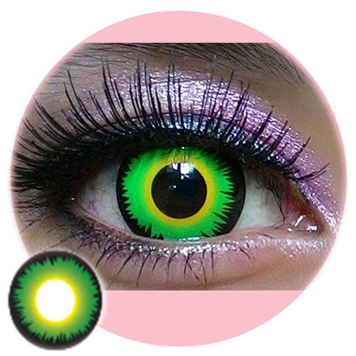 Sweety Crazy Green Werewolf (1 lens/pack)-Crazy Contacts-UNIQSO
