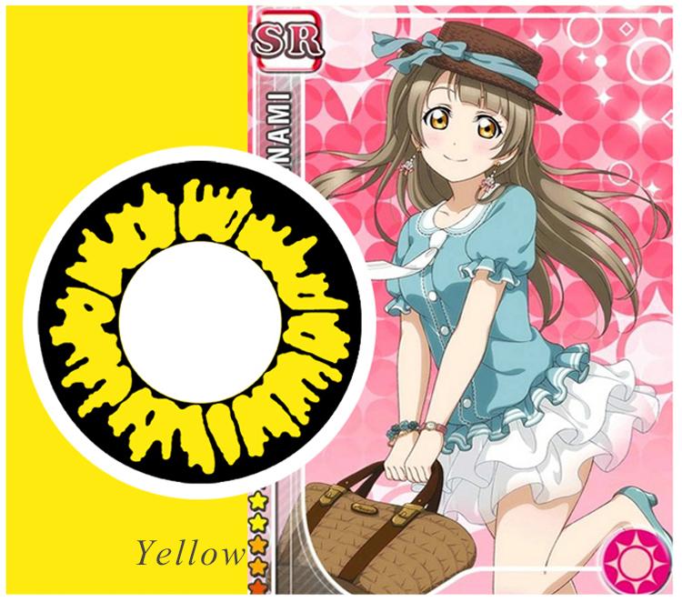 Sweety Lovelive Yellow (1 lens/pack)-Colored Contacts-UNIQSO