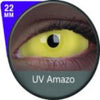 Phantasee UV Glow Yellow Sclera lens Amazo (2 lenses/pack)-Sclera UV Contacts-UNIQSO