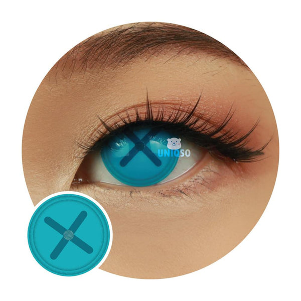 Sweety Crazy Button Eye Blue (1 lens/pack)-Crazy Contacts-UNIQSO