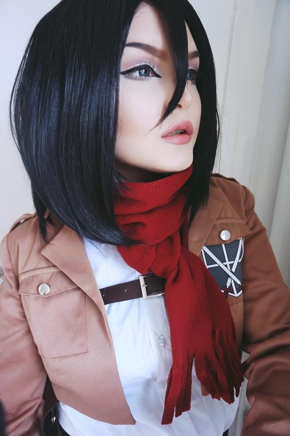 Cosplay Wig - Shingeki No Kyojin - Mikasa Ackerman-Cosplay Wig-UNIQSO