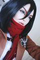 Cosplay Wig - Shingeki No Kyojin - Mikasa Ackerman-Cosplay Wig-UNIQSO