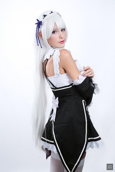 Cosplay Wig - Zero kara Hajimeru Isekai Seikatsu - Emilia-Cosplay Wig-UNIQSO